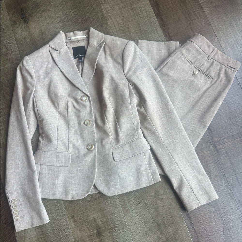 The Limited Women's Beige Blazer & Pant Suit